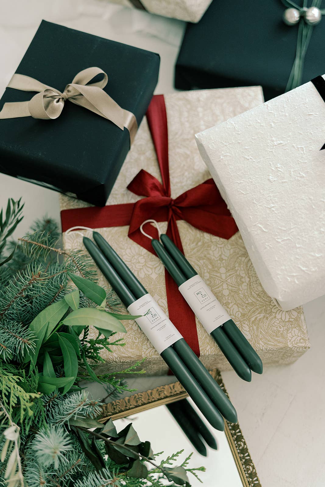 10" & 14" - 100% Beeswax Dipped Candles | Forest Green - by Carlyle Avenue