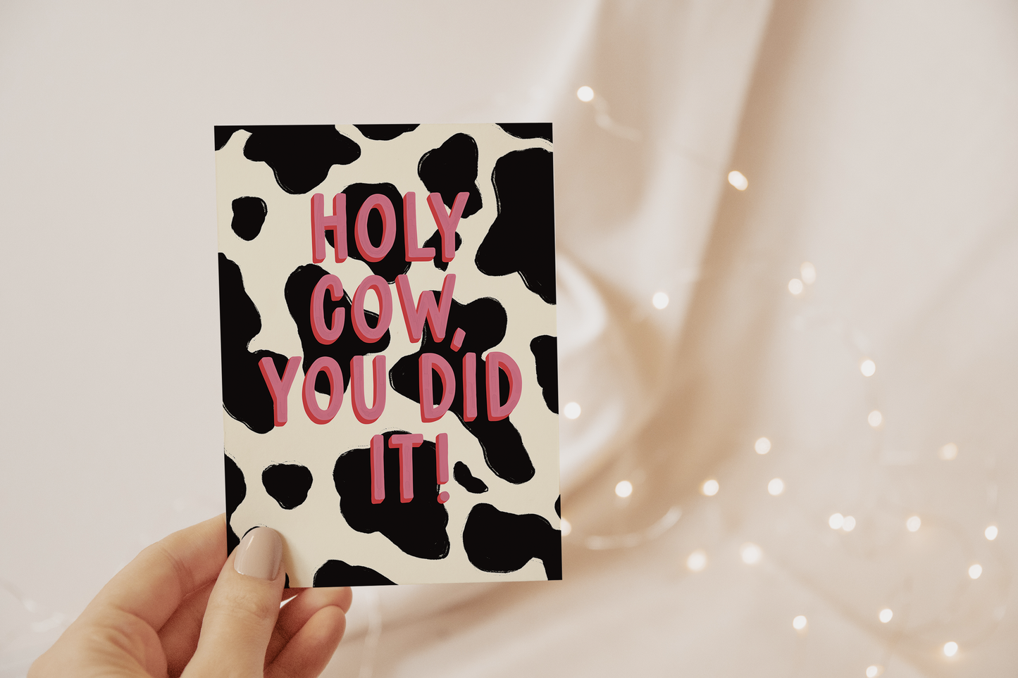 Holy Cow You Did It Card - by Carlyle Avenue