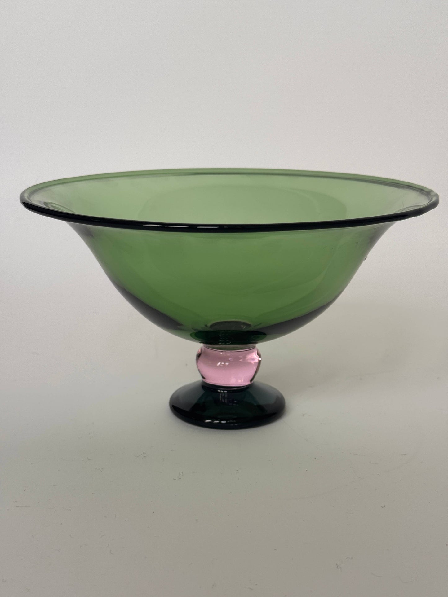 Fruit Bowl, Green/Pink/Clear