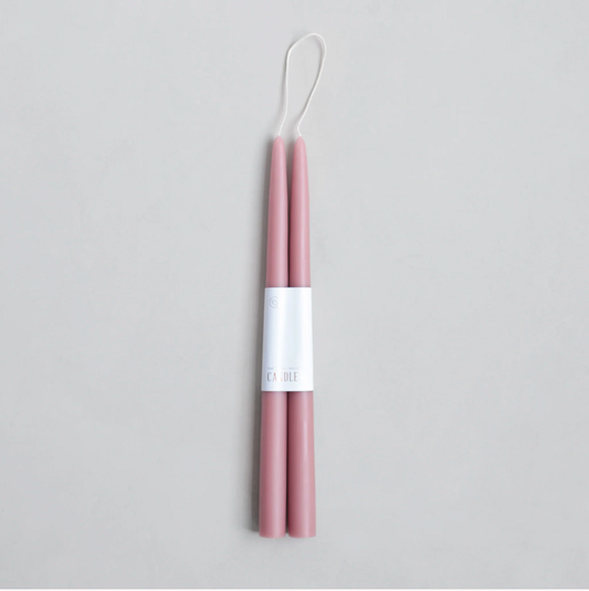 Pair of Taper Candles - Rose - Candles by Carlyle Avenue