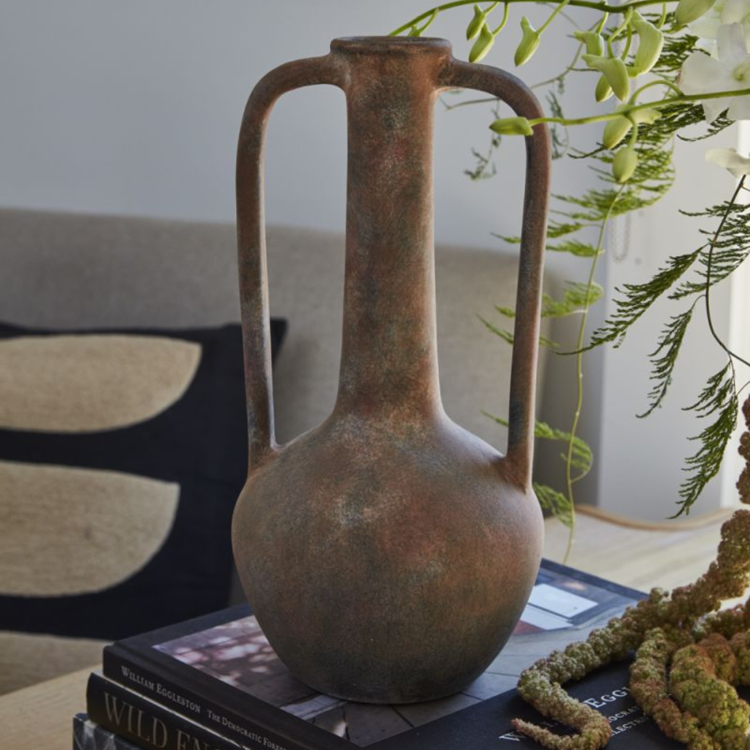 Aged Terracotta Vase - Vases by Carlyle Avenue