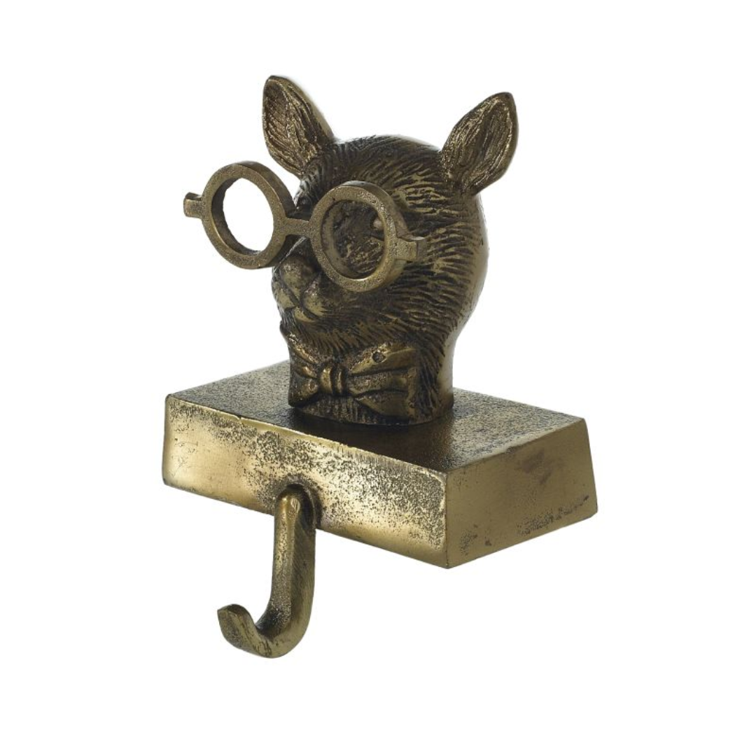 Antique Gold Animal Stocking Holders - Christmas Decor by Carlyle Avenue