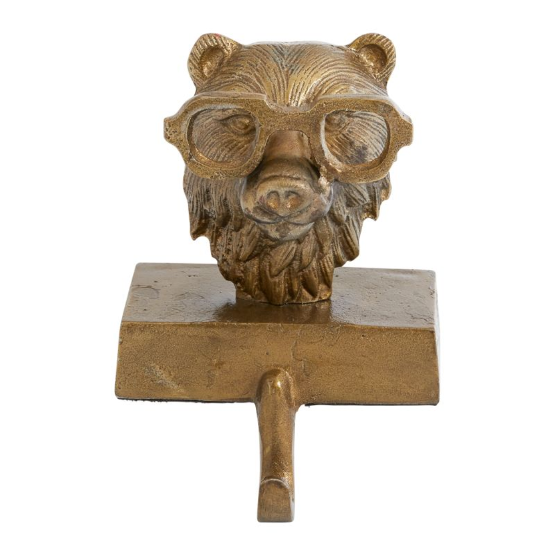 Antique Gold Animal Stocking Holders - Christmas Decor by Carlyle Avenue