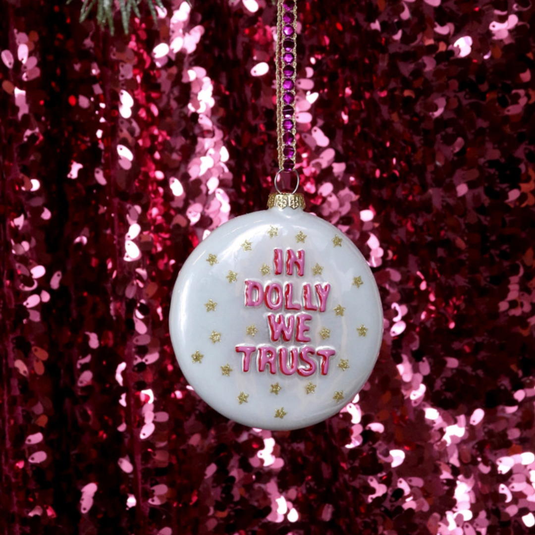 In Dolly We Trust Ornament - Ornaments by Carlyle Avenue