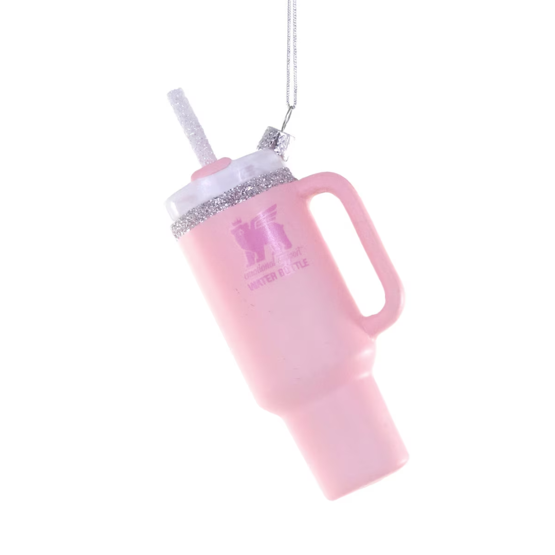Pink Water Bottle Ornament - Holiday Ornaments by Carlyle Avenue