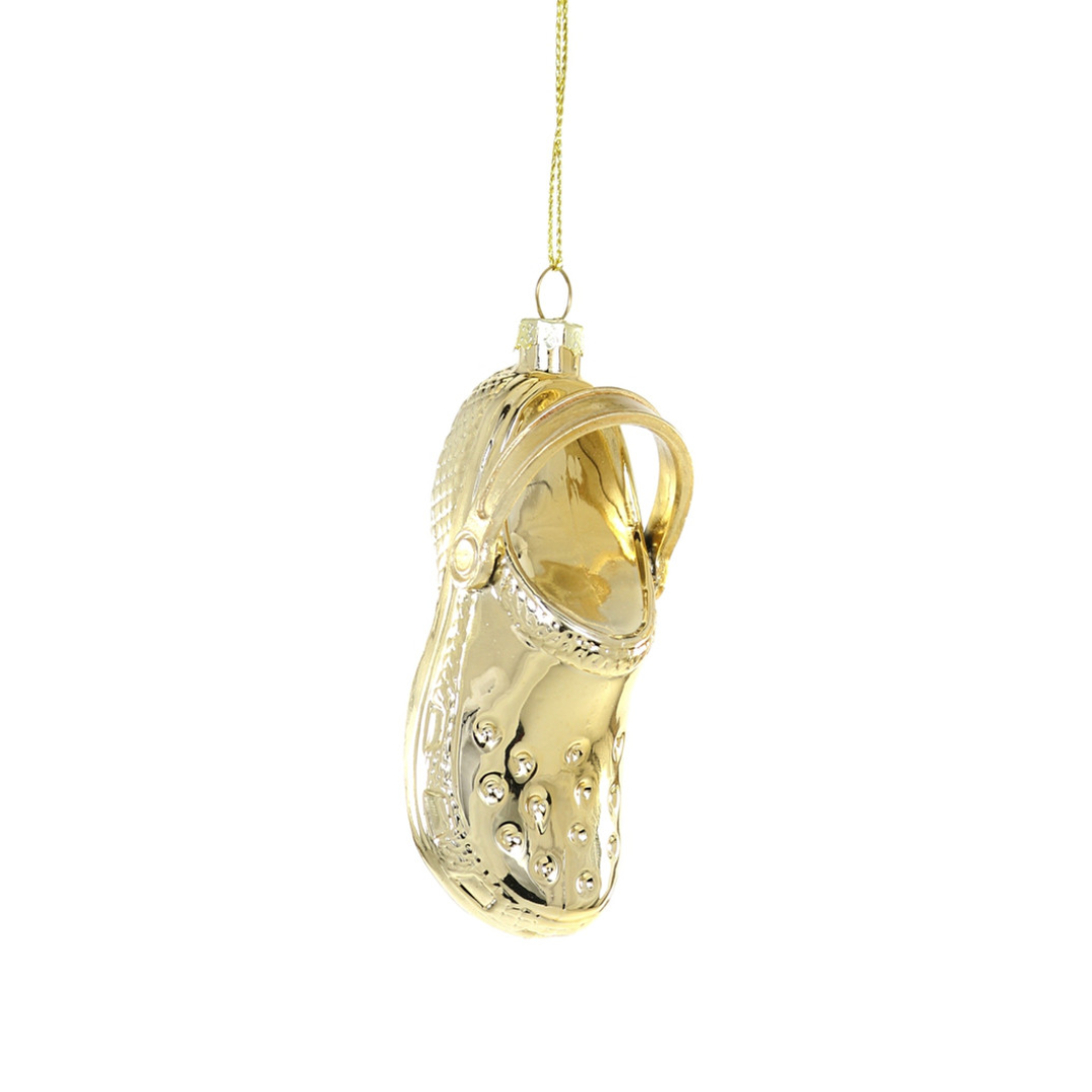 Clog Ornament - Gold - Ornaments by Carlyle Avenue