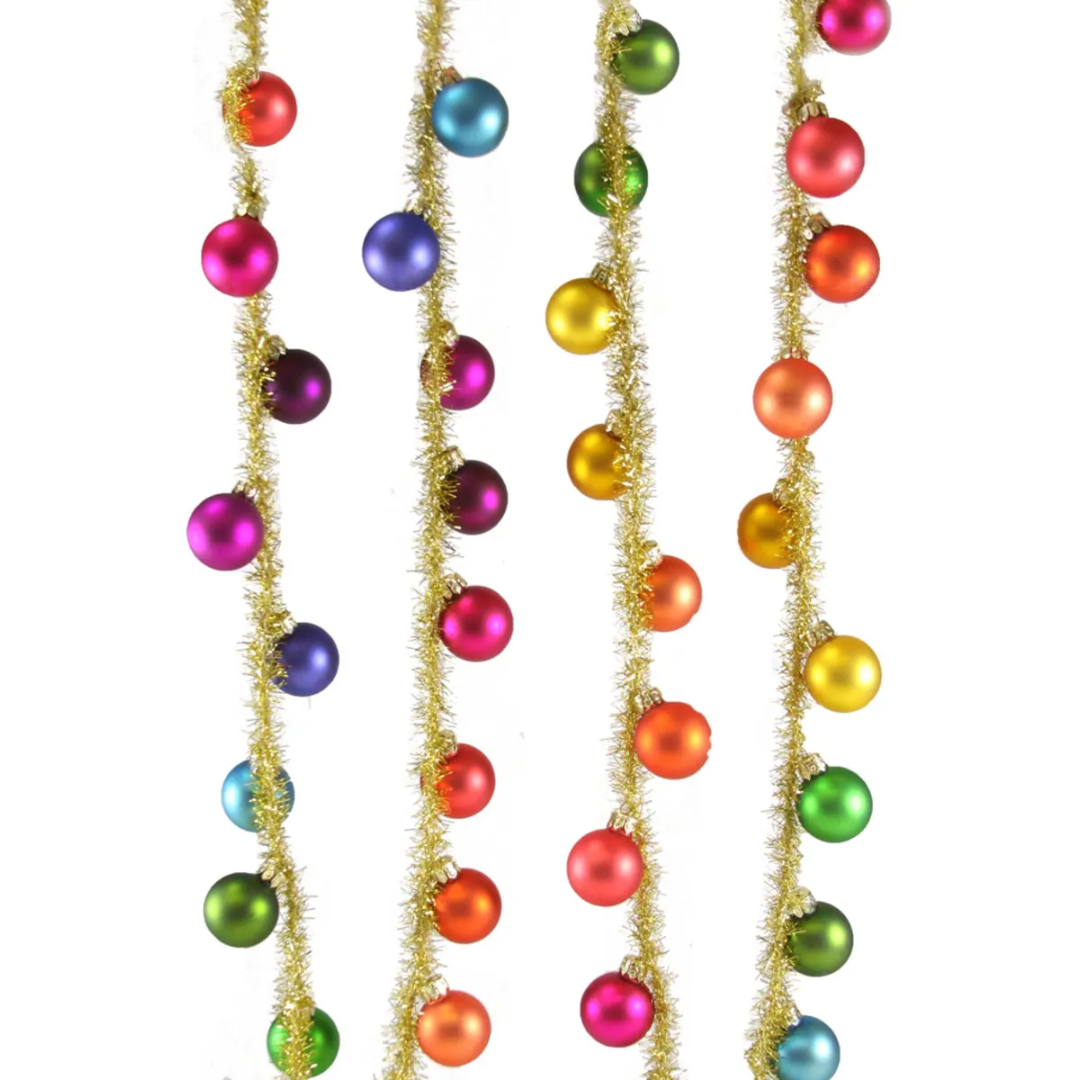 Rainbow & Tinsel Garland - Christmas Decor by Carlyle Avenue