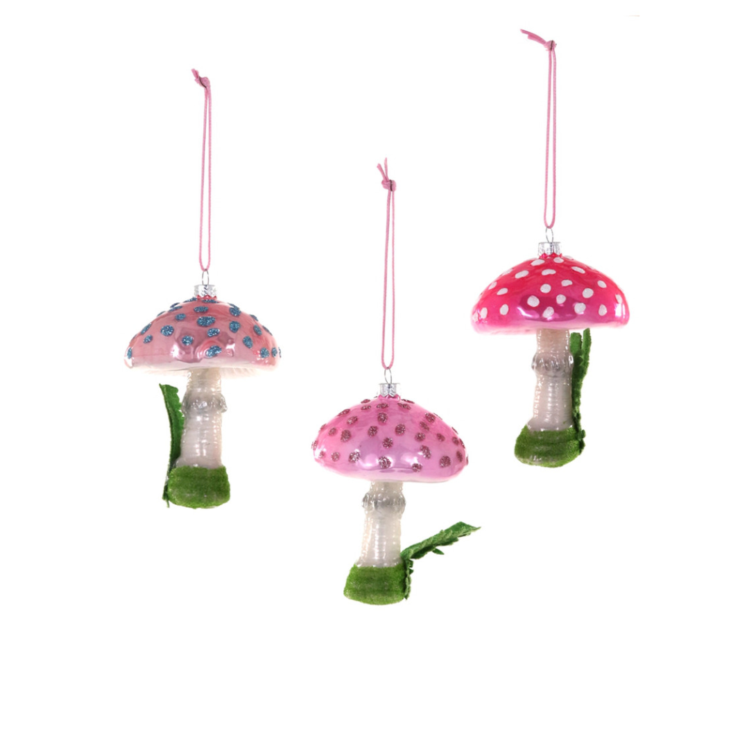 Magical Mushroom Ornaments - Set of 3 - Ornaments by Carlyle Avenue