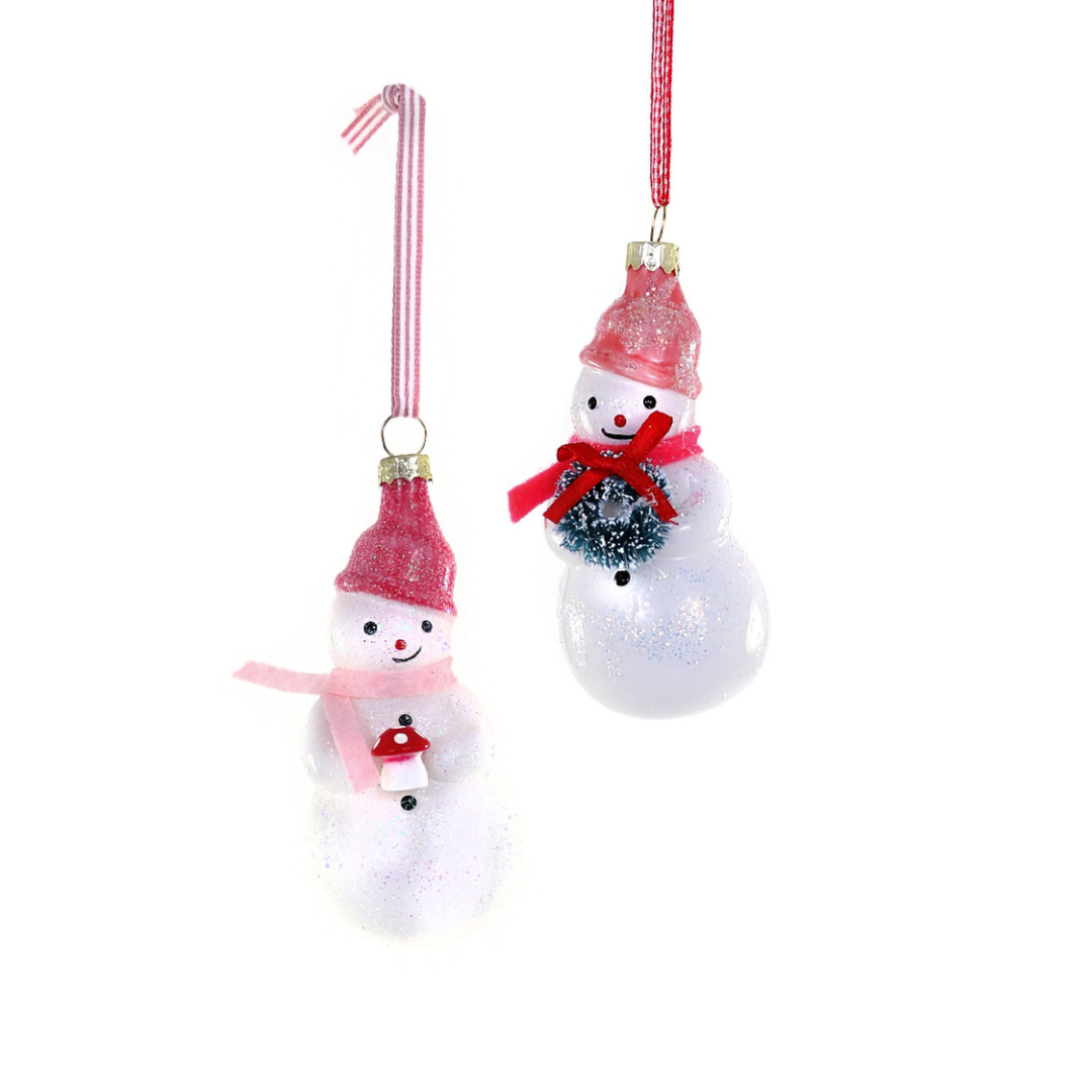 Set of 2 Assorted Wintertide Snowman Ornament - Ornaments by Carlyle Avenue