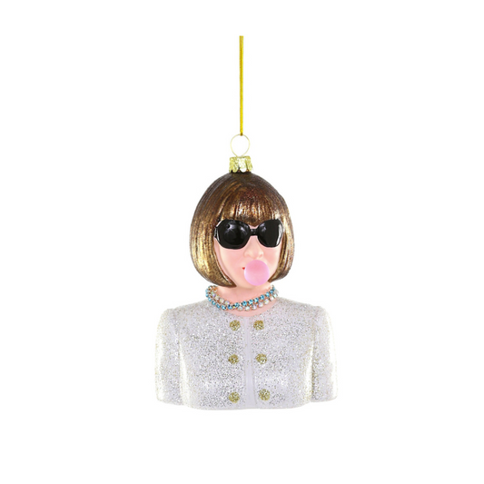 Anna Wintour w/ Bubble Ornament - Ornaments by Carlyle Avenue