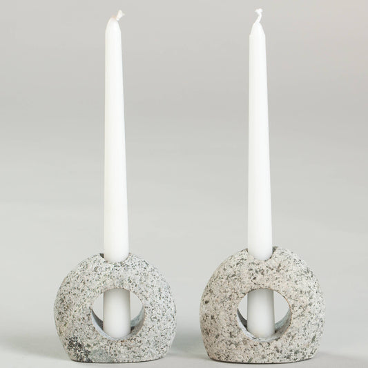 Silhouette Stone Candle Holder - Taper Holder by Carlyle Avenue