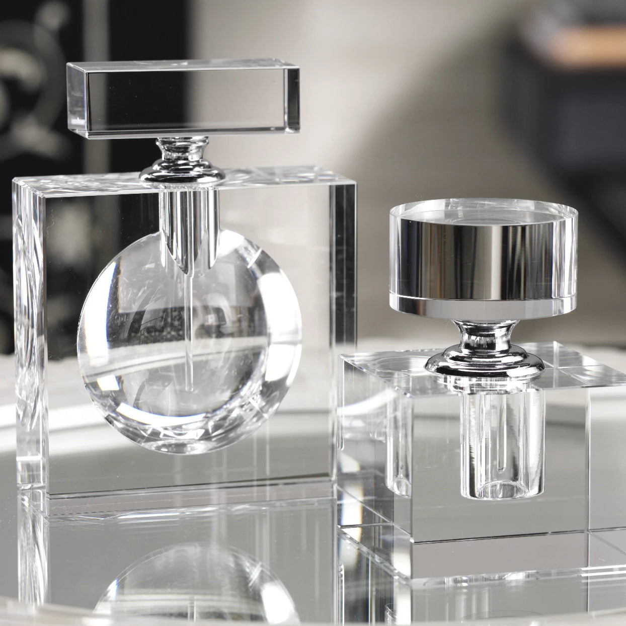 Modern Morocco Glass Perfume Bottles - Decorative Accessories by Carlyle Avenue
