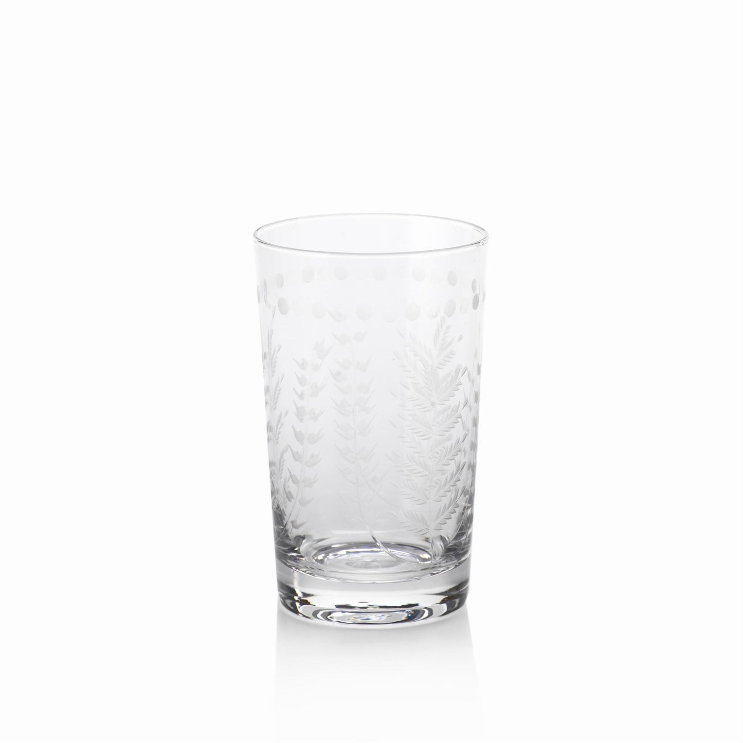 Spring Leaves Glassware - Set of 4 - Drinkware by Carlyle Avenue