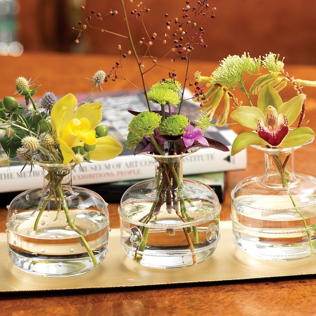 Unique Glass Vases - Set of 3 - Vases by Carlyle Avenue