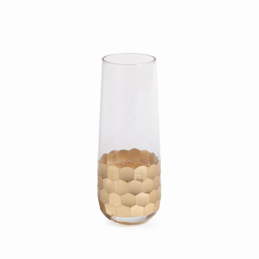 Fez Stemless Flute - Gold - Set of 6 - Drinkware by Carlyle Avenue