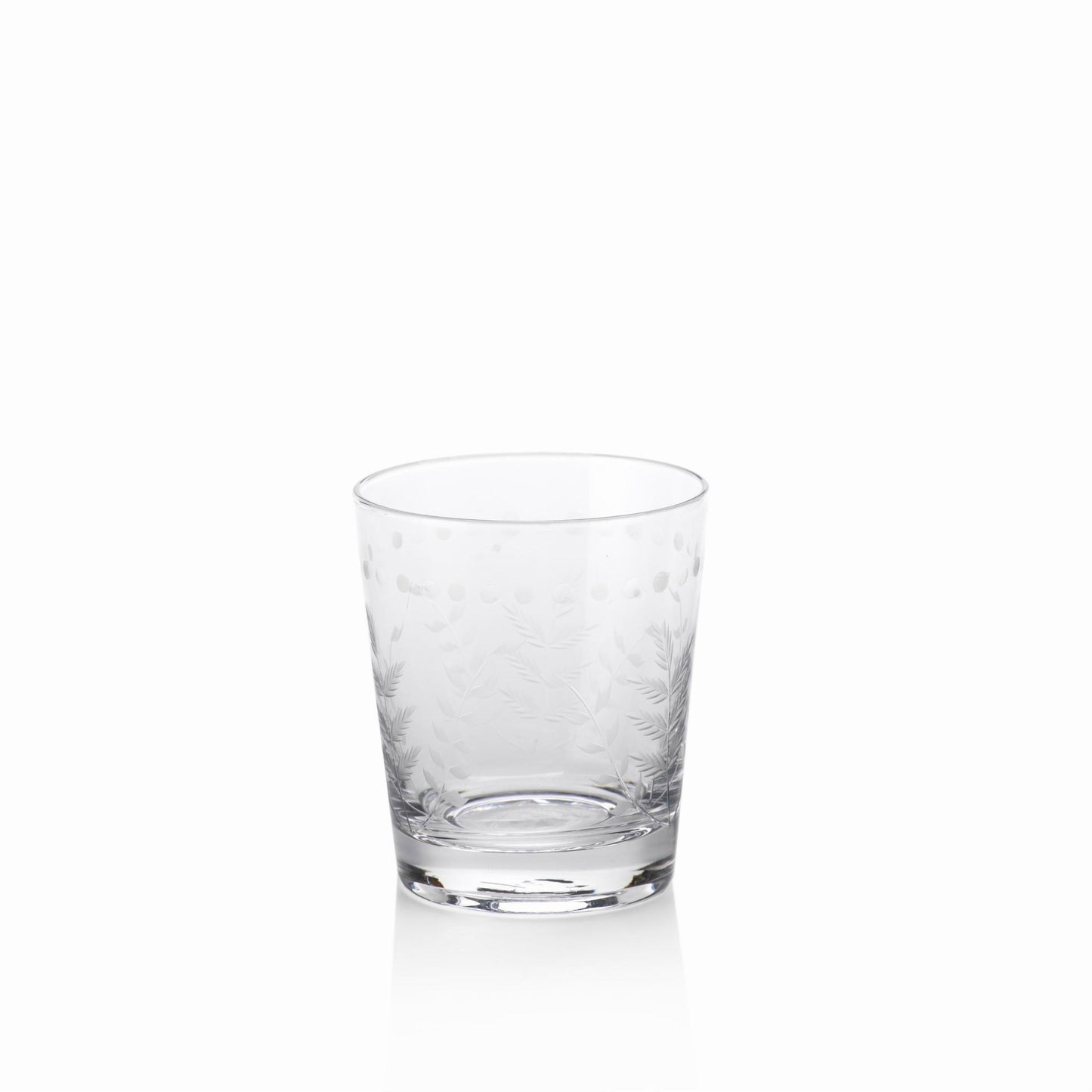 Spring Leaves Glassware - Set of 4 - Drinkware by Carlyle Avenue