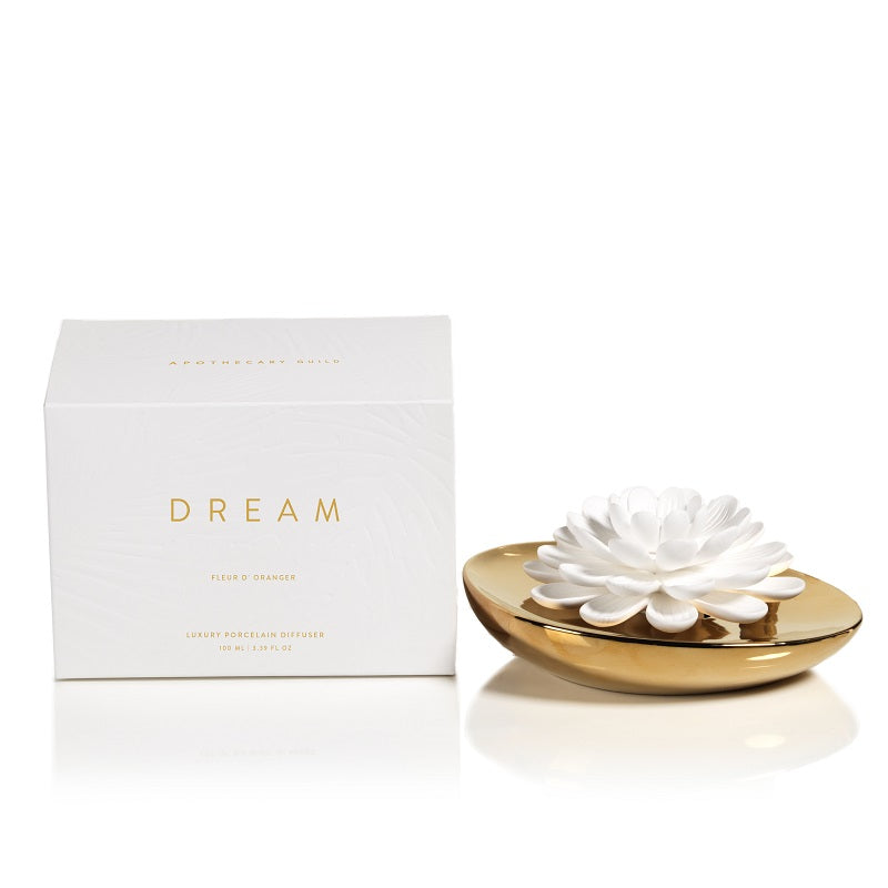 Dream Porcelain Flower Diffuser - Diffusers by Carlyle Avenue