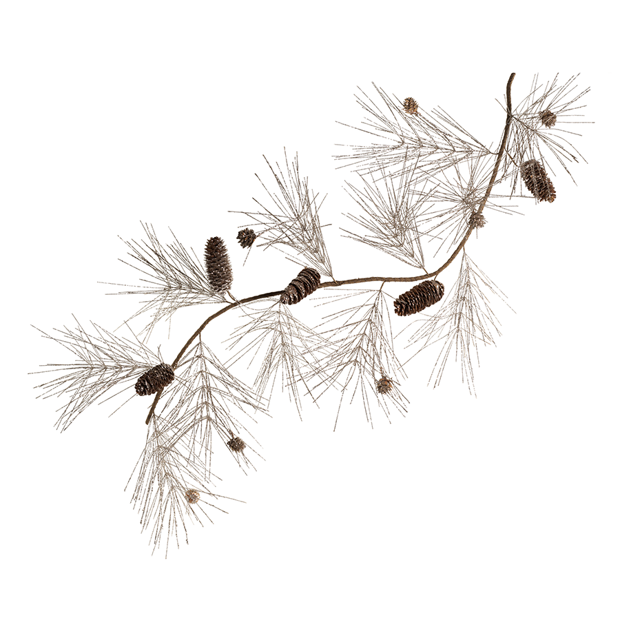 Champagne Spruce and Pinecone Garland - Christmas Decor by Carlyle Avenue