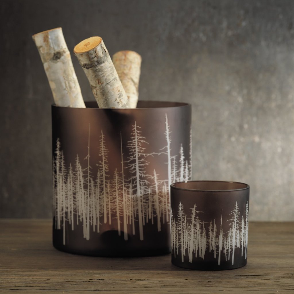 Birch Etched LED Hurricane - Hurricane by Carlyle Avenue