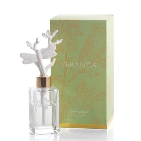 Veranda Porcelain Diffuser - French Gardenia - Diffusers by Carlyle Avenue