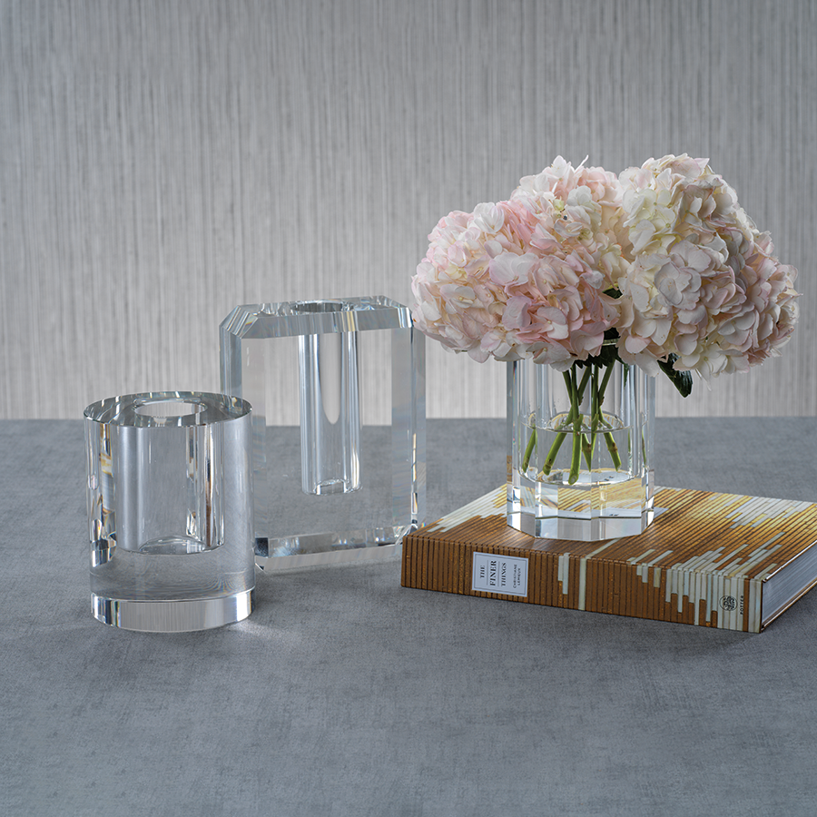 Emilia Crystal Vases - Vases by Carlyle Avenue