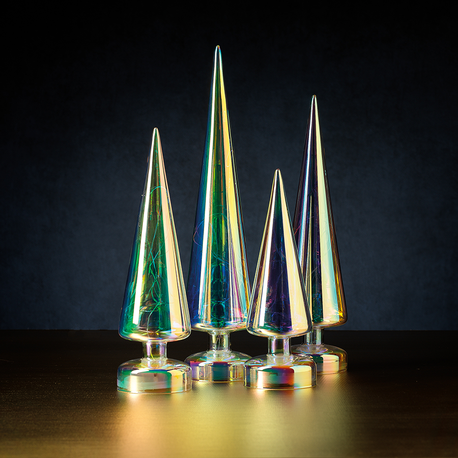 LED Luster Tree - Silver Rainbow - Christmas Trees by Carlyle Avenue