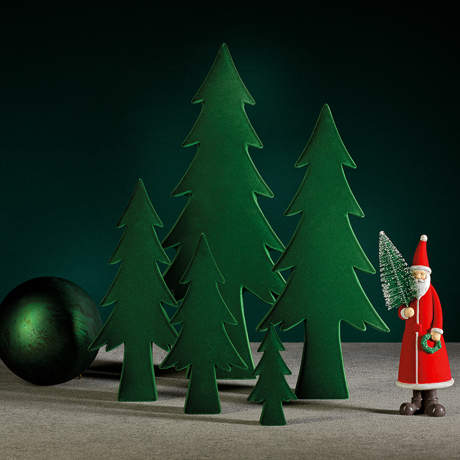 Flocked Trees - Green - Christmas Trees by Carlyle Avenue