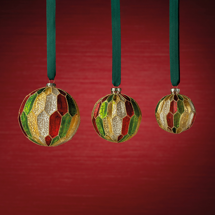 Multicolor Glass Ball Ornament - Ornaments by Carlyle Avenue