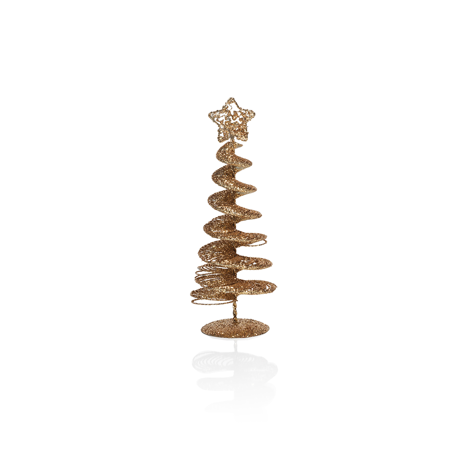 Swirl Wire Tree - Gold - Christmas Trees by Carlyle Avenue