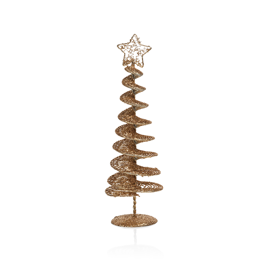 Swirl Wire Tree - Gold - Christmas Trees by Carlyle Avenue