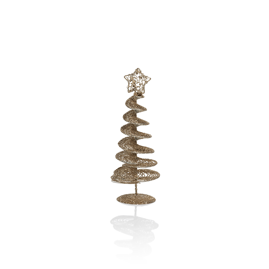 Swirl Wire Tree - Champagne - Christmas Trees by Carlyle Avenue