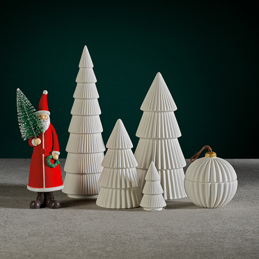 Ceramic Holiday Tree - Matte White - Christmas Trees by Carlyle Avenue
