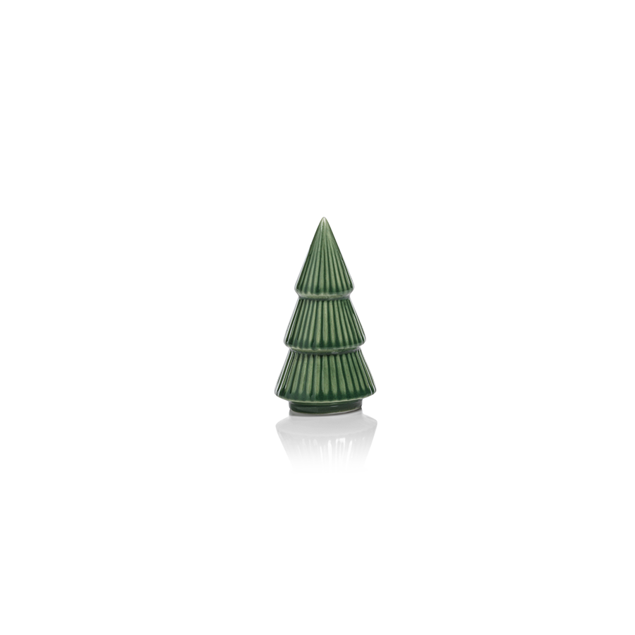 Ceramic Holiday Tree - Glazed Winter Green - Christmas Decor by Carlyle Avenue