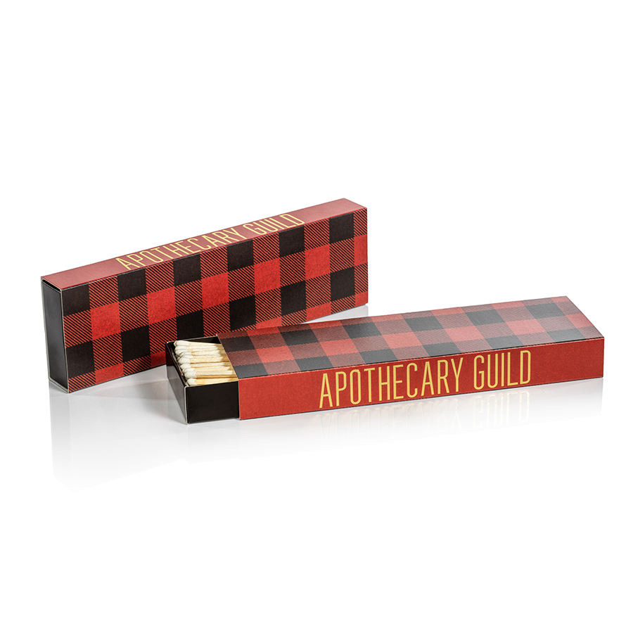 Long Matches - Red & Green Plaid - Set of 2 Assorted - Matches by Carlyle Avenue