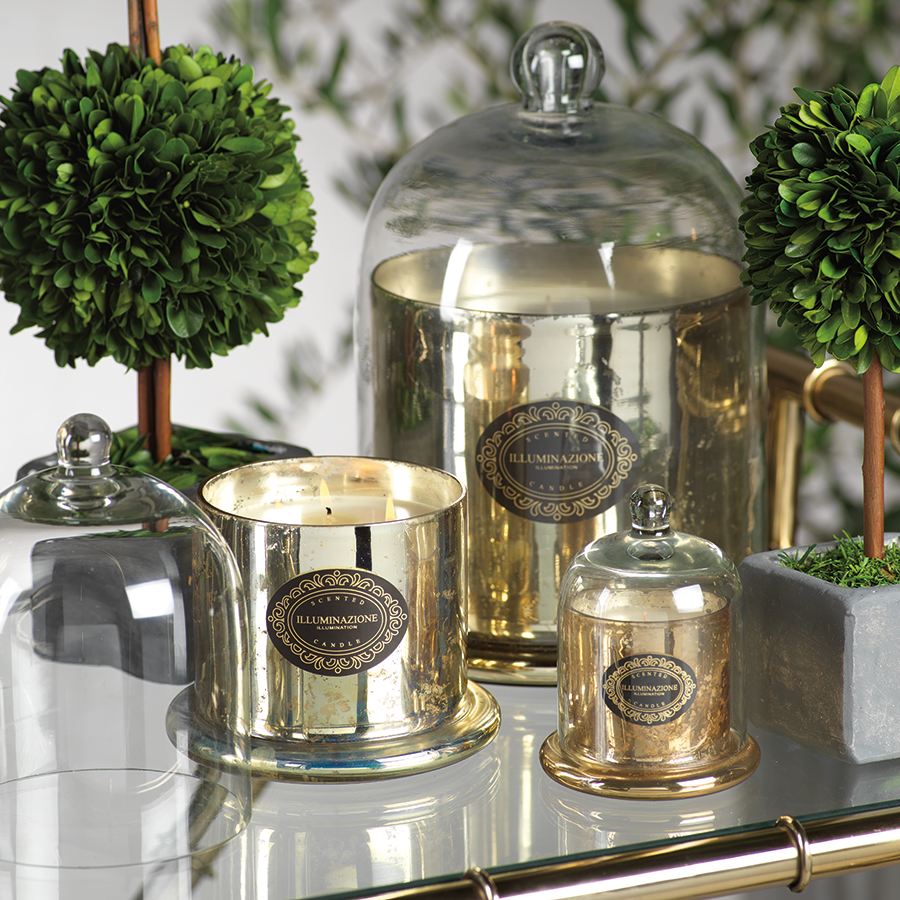 Antique Gold Illuminazione Domed Candle - Candles by Carlyle Avenue