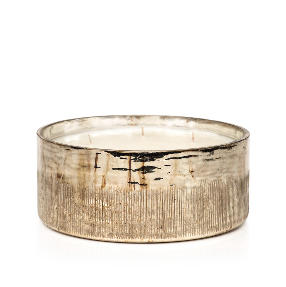 Siberian Fir Antique Gold Candle Jars - Candles by Carlyle Avenue