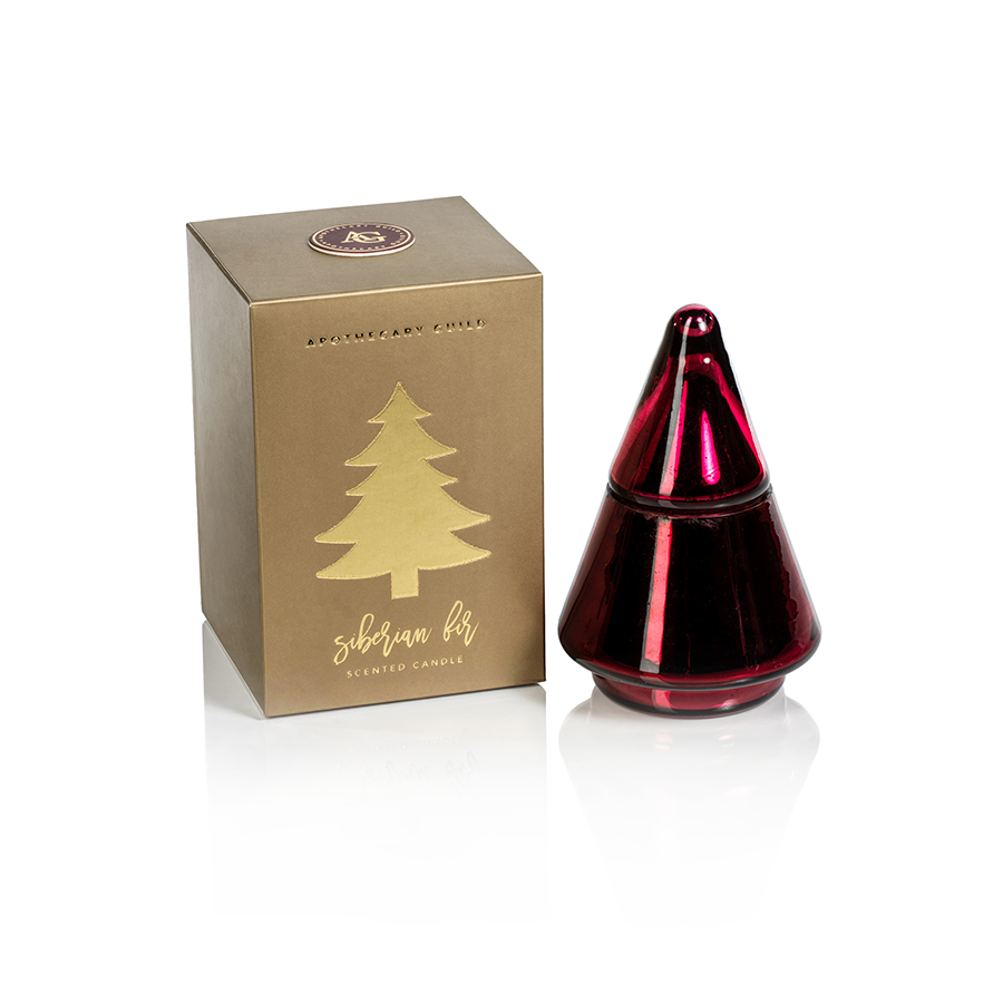 Siberian Fir Tree Candle w/Gift Box - Candles by Carlyle Avenue