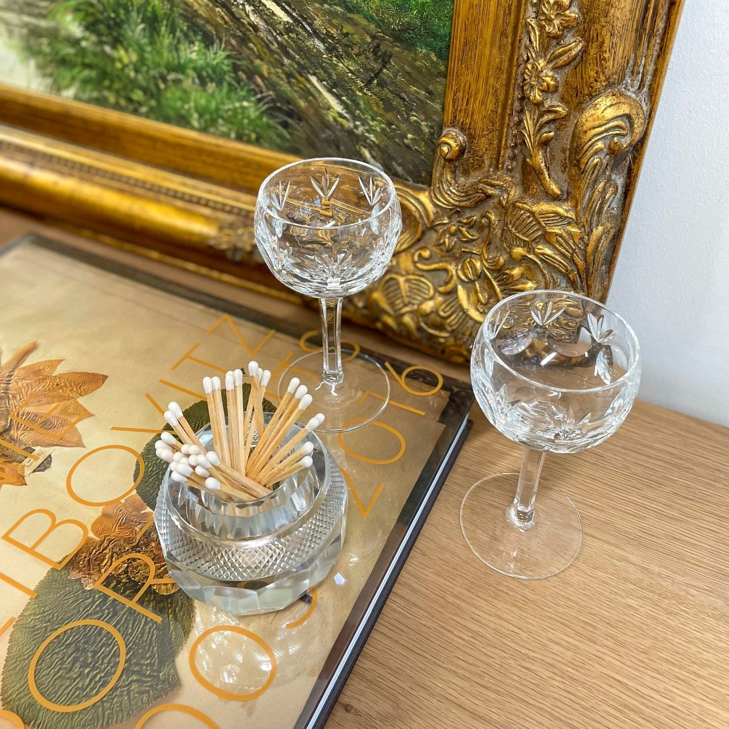 Vintage 1920's Cut Crystal Match Striker - Matches by Carlyle Avenue
