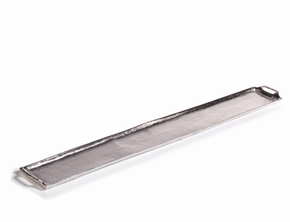 Silver Raw Nickel Long Tray - Tray by Carlyle Avenue