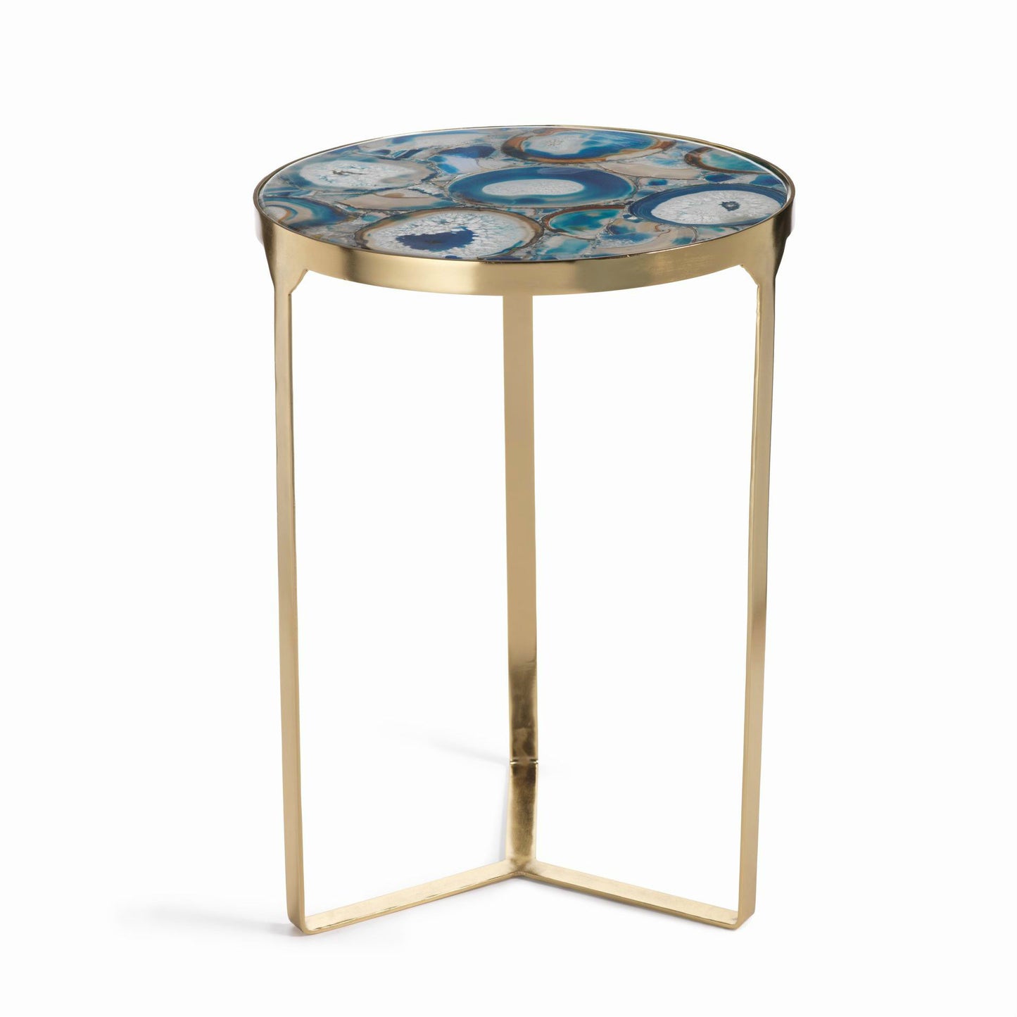 La Sardaigne Blue Agate End Table - Furniture by Carlyle Avenue