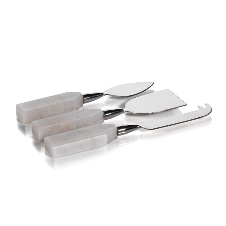 Alabaster 3 Piece Cheese Set - Tableware by Carlyle Avenue