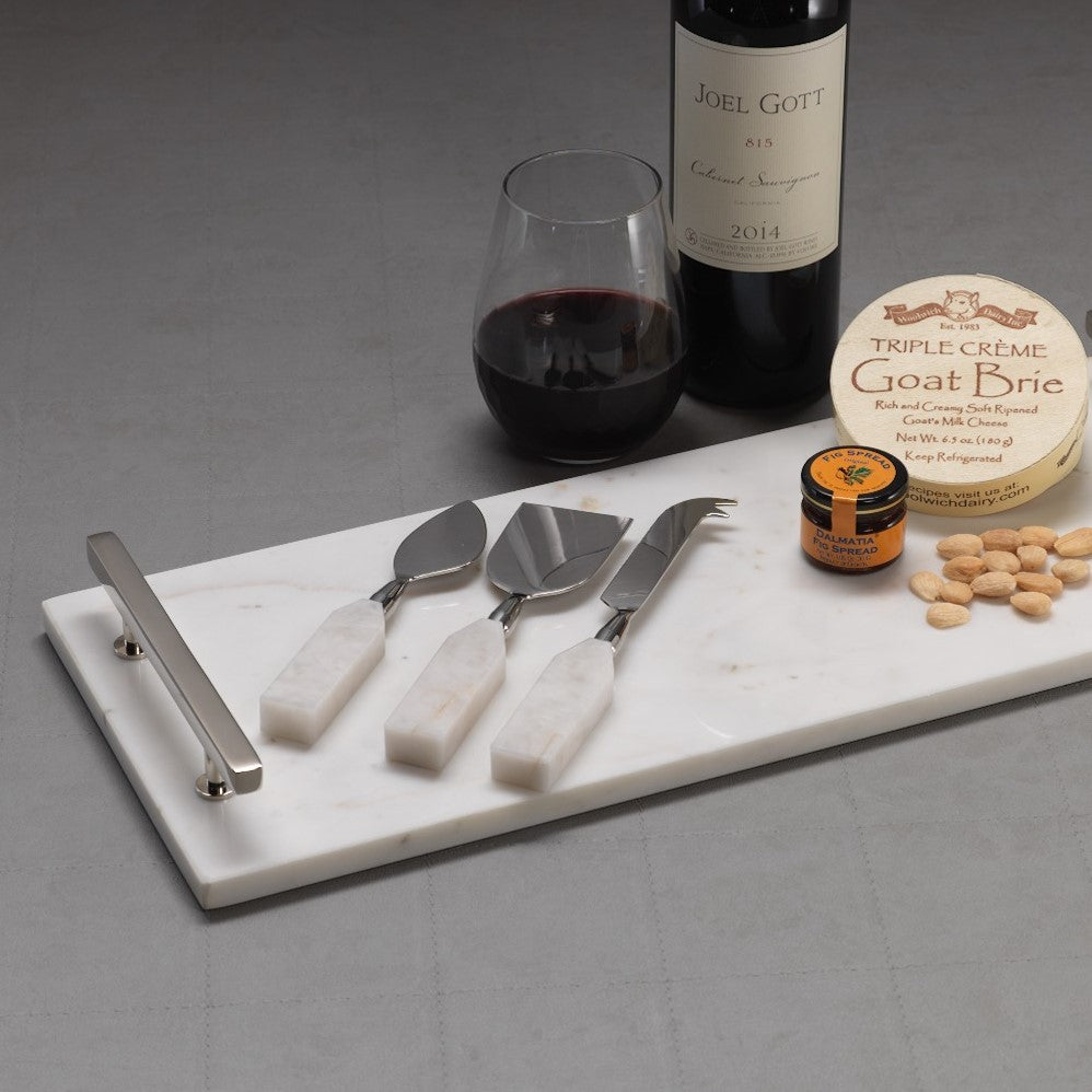 Alabaster 3 Piece Cheese Set - Tableware by Carlyle Avenue