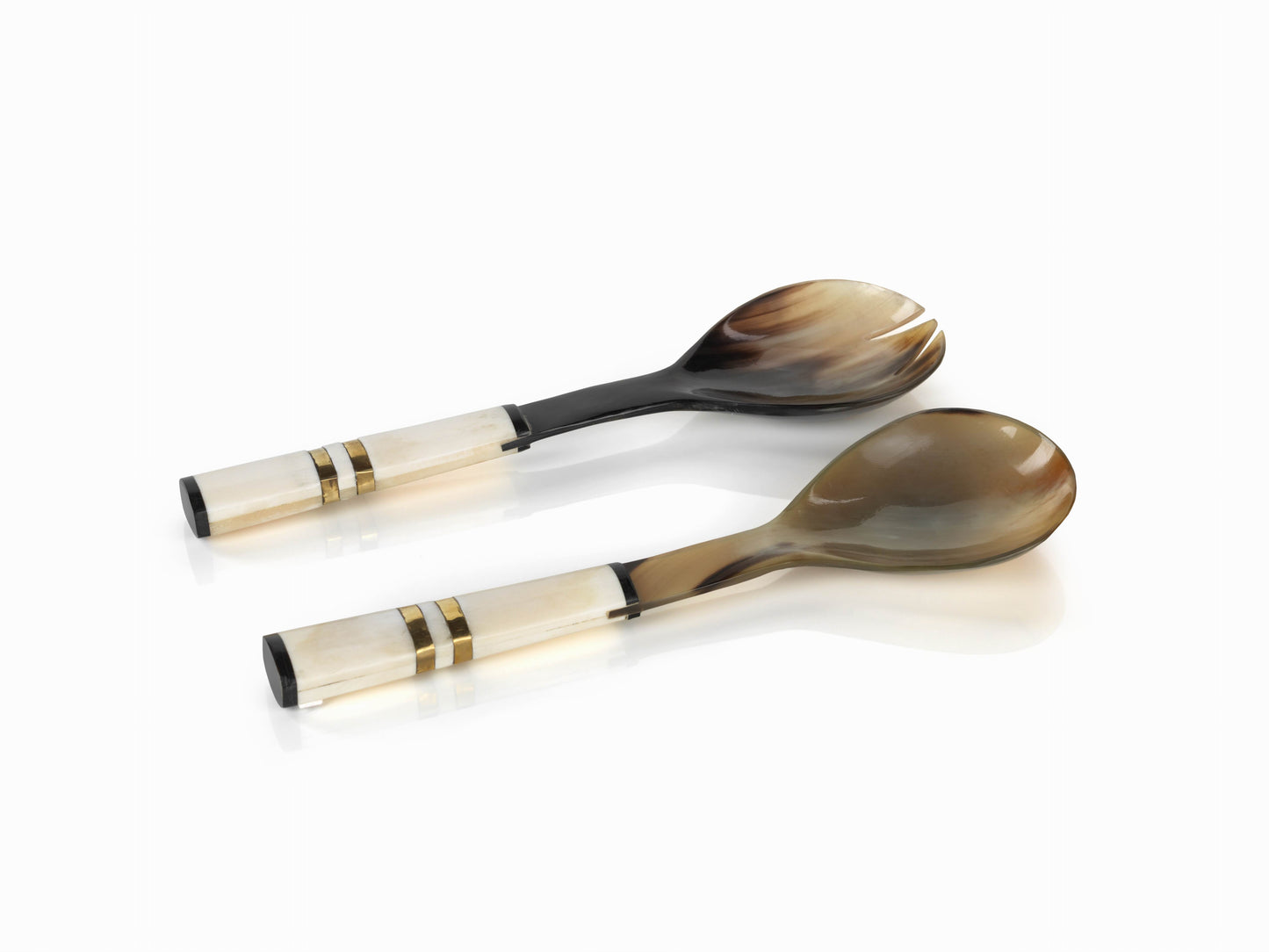 Cote d'Ivoire Salad Server w/White Bone Handle - Kitchenware by Carlyle Avenue