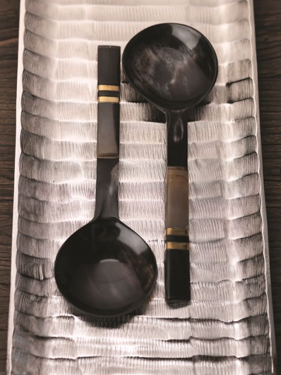 Seychelles Salad Server w/ Horn Handle - Kitchenware by Carlyle Avenue