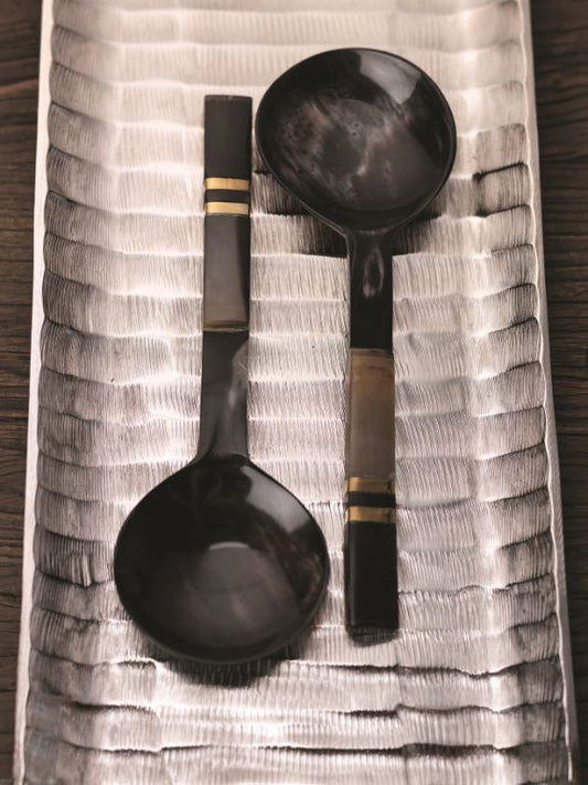 Seychelles Salad Server w/ Horn Handle - Kitchenware by Carlyle Avenue