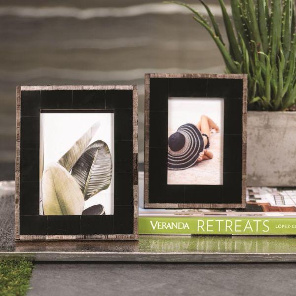 Palm Desert Chiseled Horn Photo Frame - Picture Frames by Carlyle Avenue