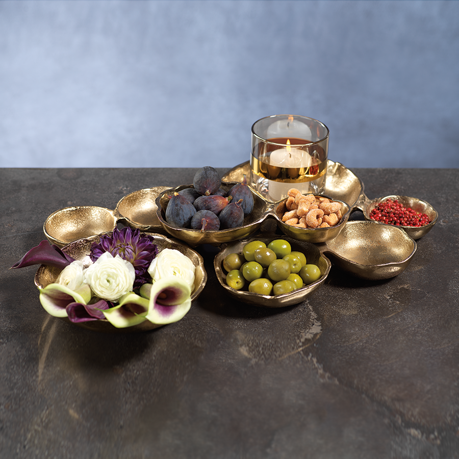 Cluster of Nine Serving Bowls - Dark Gold - Bowls by Carlyle Avenue