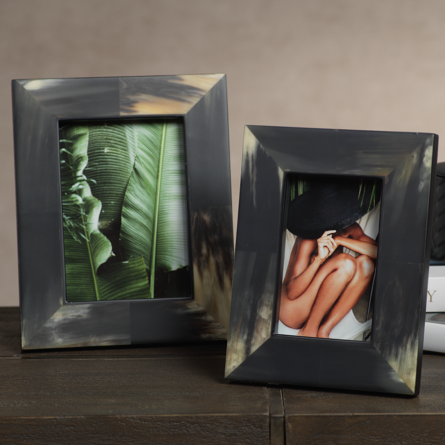 Bali Black Horn Photo Frame - Picture Frames by Carlyle Avenue