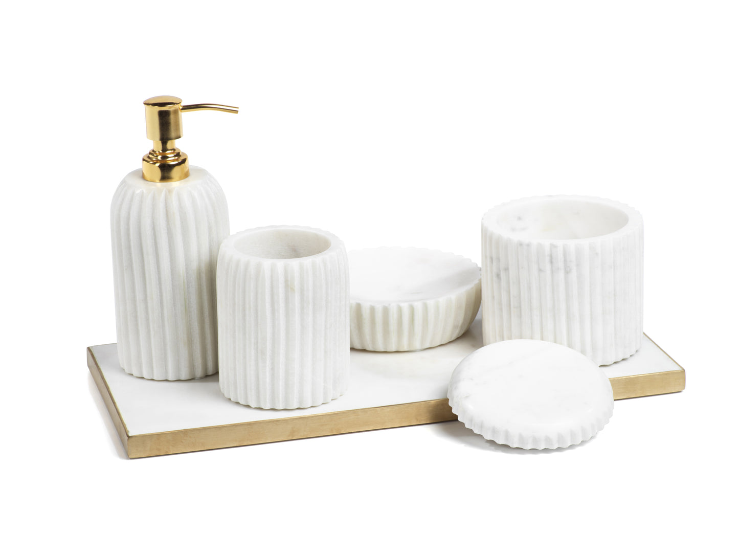 Marmo Marble Vanity Set - Decorative Accessories by Carlyle Avenue