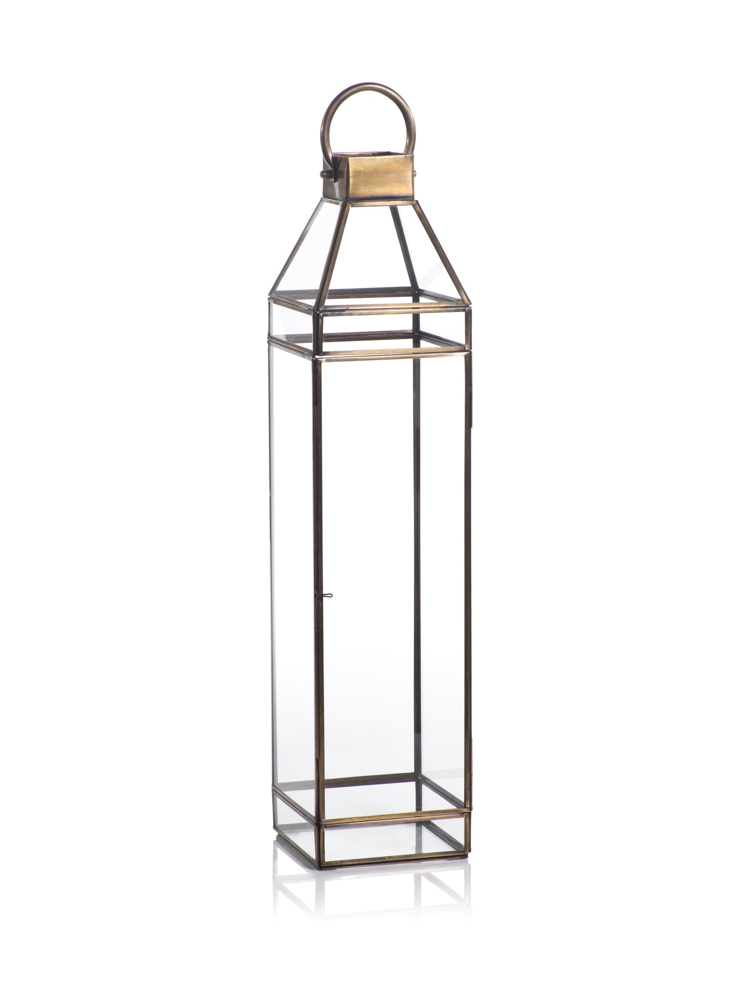 Medici Antique Brass Lantern - Candle Holders by Carlyle Avenue
